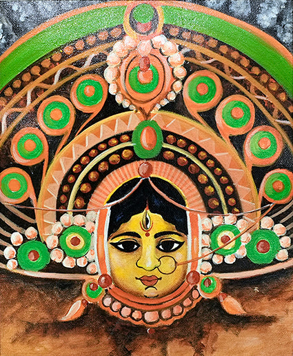 CHHAU MASK (GREEN)