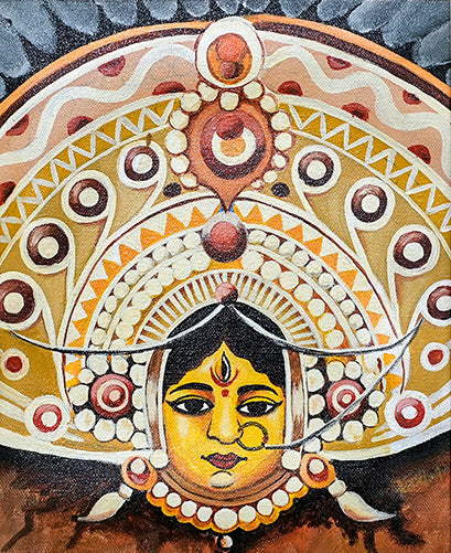 CHHAU MASK (WHITE)