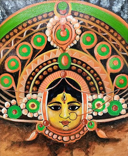 CHHAU MASK (GREEN) - Jharokha
