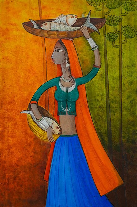 FISH SELLER - Jharokha